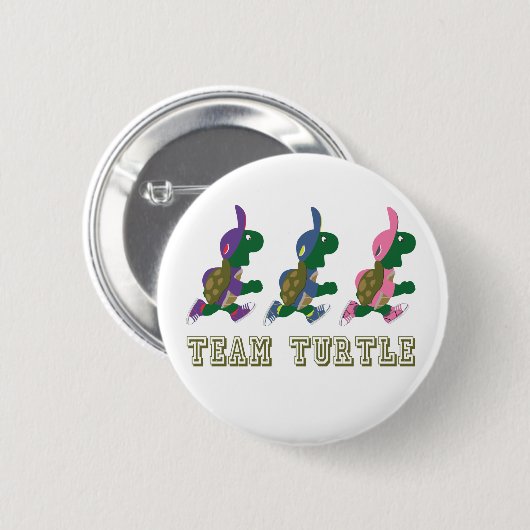 Team Turtle Ronde Button 5,7 Cm (Voorkant /achterkant)