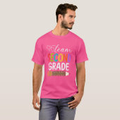 Team Tweede graad Leopard Pencil 2e graad leraar T-shirt (Voorkant volledig)