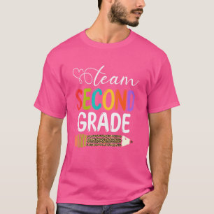 Team Tweede graad Leopard Pencil 2e graad leraar T-shirt