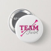 Team Twirl Baton Ronde Button 5,7 Cm (Voorkant /achterkant)
