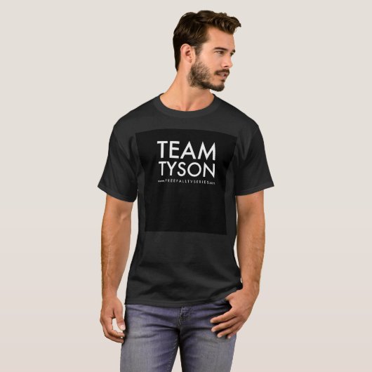 TEAM TYSON Black T-Shirt (Voorkant volledig)