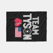 Team Tyson Familie Gepersonaliseerde Naam Fleece Deken (Voorkant (Horizontaal))