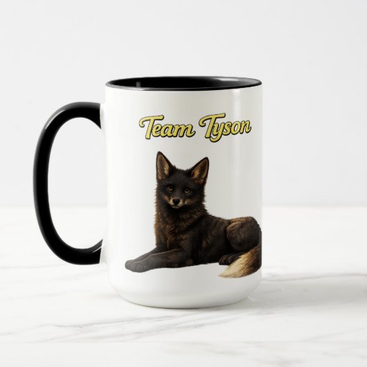 Team Tyson the Fox kids mug Mok (Links)