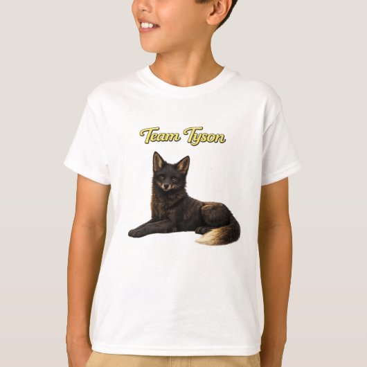 Team Tyson the Fox kids T-shirt (Voorkant)