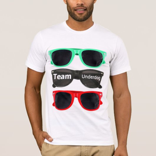 Team Underdog sunglass t-shirt - Wit (Voorkant)