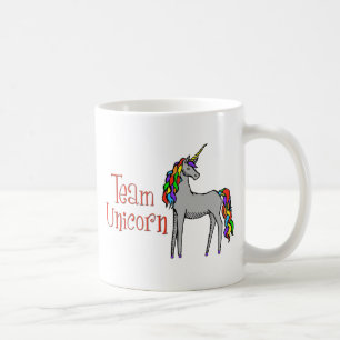 Team Unicorn Rainbow Koffiemok
