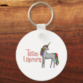 Team Unicorn Rainbow Sleutelhanger (Voorkant)