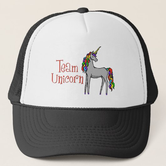 Team Unicorn Rainbow Trucker Pet (Voorkant)