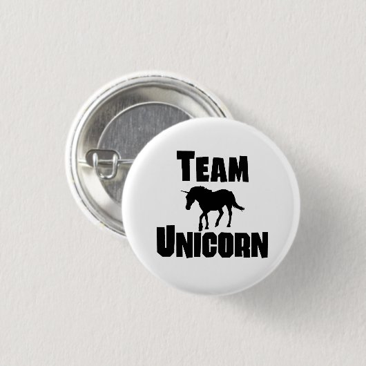 Team Unicorn Ronde Button 3,2 Cm (Voorkant /achterkant)