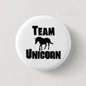 Team Unicorn Ronde Button 3,2 Cm (Voorkant)
