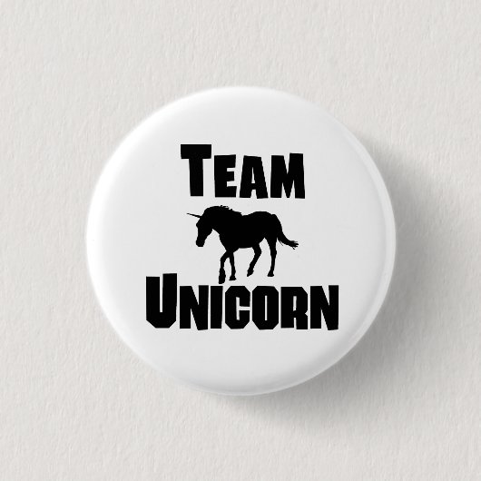 Team Unicorn Ronde Button 3,2 Cm (Voorkant)