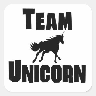 Team Unicorn Vierkante Sticker