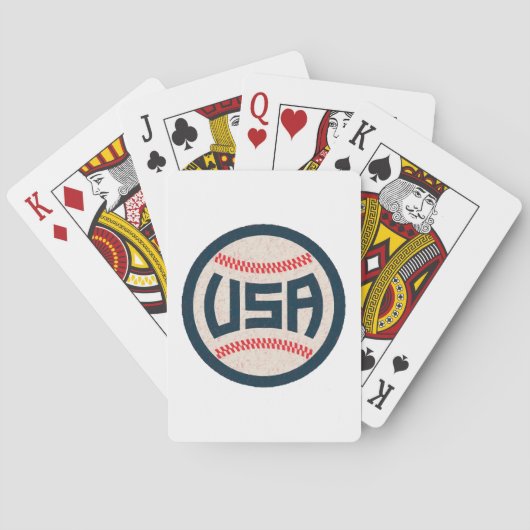 Team USA Baseball Pokerkaarten (Achterkant)