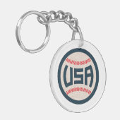 Team USA Baseball Sleutelhanger (Voorkant Links)
