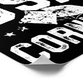 Team usa cornhole kampioen bean bag worp poster (Hoek)
