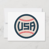 Team USA Honkbal Bedankkaart (Achterkant)
