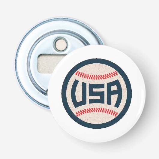 Team USA Honkbal Button Flesopener (Voorkant)