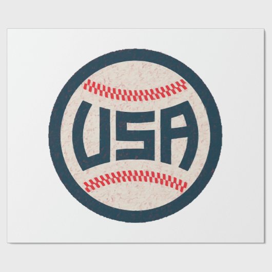 Team USA Honkbal Cadeaupapier (Vlak)