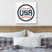 Team USA Honkbal Canvas Afdruk (Insitu (Slaapkamer))