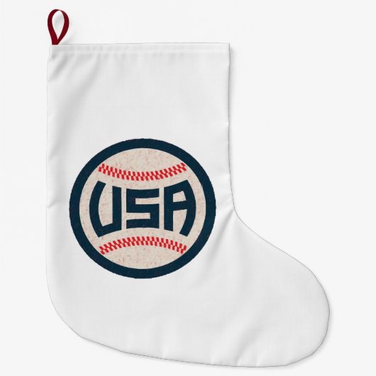 Team USA Honkbal Grote Kerstsok (Voorkant)
