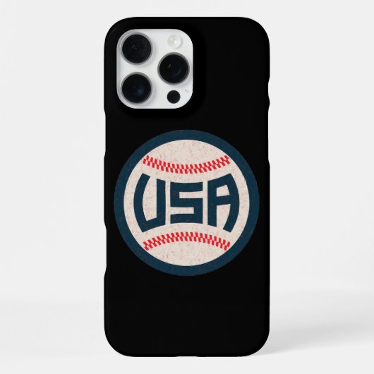 Team USA Honkbal iPhone Hoesje (Achterkant)