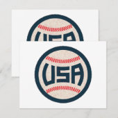 Team USA Honkbal Kaart (Voorkant / Achterkant)