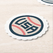 Team USA Honkbal Kartonnen Onderzetters (Gekanteld)