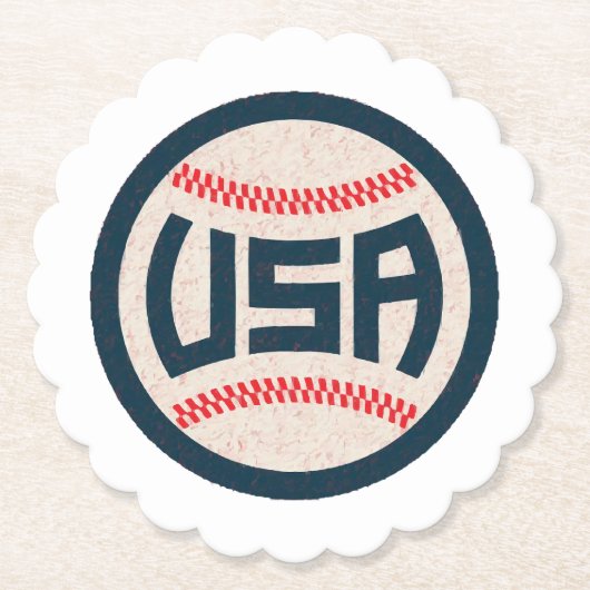 Team USA Honkbal Kartonnen Onderzetters (Voorkant)