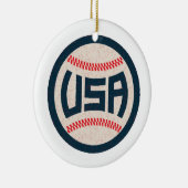 Team USA Honkbal Keramisch Ornament (Rechts)