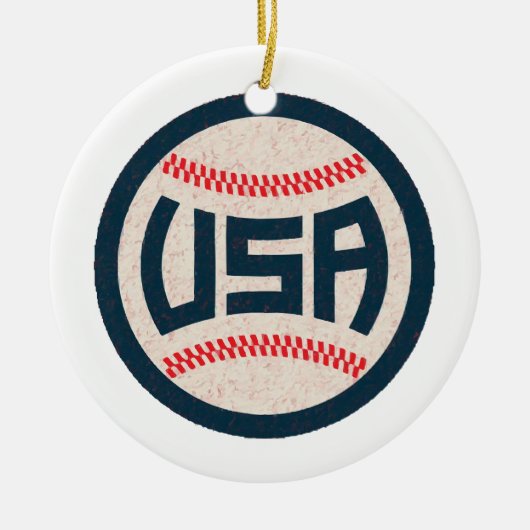Team USA Honkbal Keramisch Ornament (Voorkant)