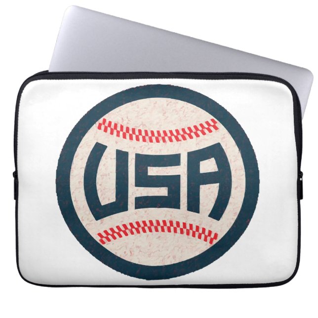 Team USA Honkbal Laptop Sleeve (Voorkant)