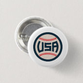 Team USA Honkbal Ronde Button 3,2 Cm (Voorkant /achterkant)