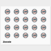 Team USA Honkbal Ronde Sticker (Vel)