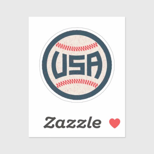 Team USA Honkbal Sticker (Vel)