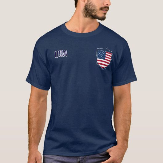Team USA Soccer supporter tee T-shirt (Voorkant)