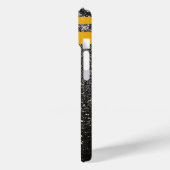 Team USA Sports Black en Gold Pittsburgh Football Case-Mate iPhone Case (Achterkant / Links)