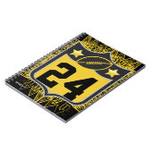 Team USA Sports Black en Gold Pittsburgh Football Notitieboek (Linkerzijde)