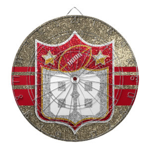 Team USA Sports Red en Gold College Football Dartbord