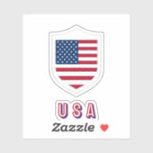 Team USA Voetbal ondersteuning Sticker (Vel)