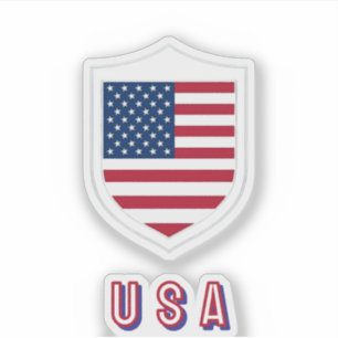 Team USA Voetbal ondersteuning Sticker