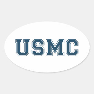 Team USMC Ovale Sticker