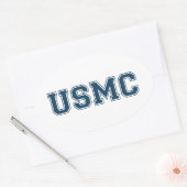 Team USMC Ovale Sticker (Envelop)