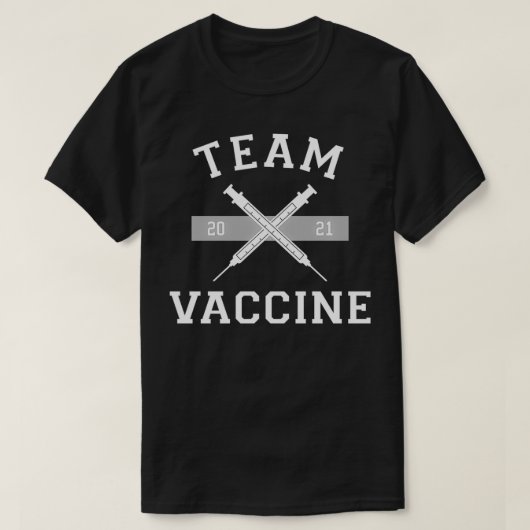 Team Vaccine Vaccinated Pro Vaccination 2021 Docto T-shirt (Design voorkant)
