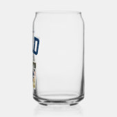 Team vader familienaam een foto sportief marine bl blikvorm glas (Links)