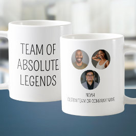 Team van Absolute Legends 3 Photo Coworker Kantoor Koffiemok