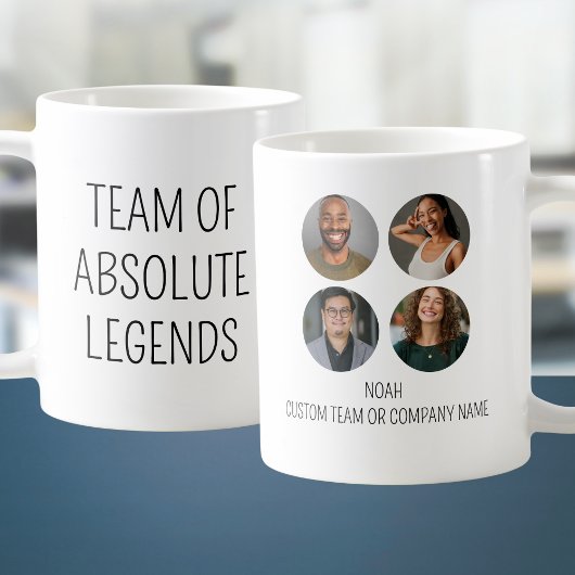 Team van Absolute Legends 4 Photo Coworker Kantoor Koffiemok