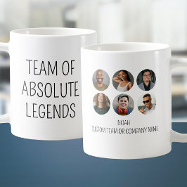 Team van Absolute Legends 6 Photo Coworker Kantoor Koffiemok