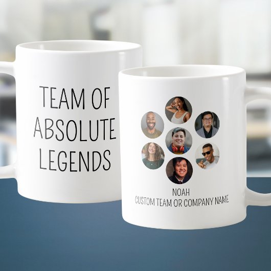 Team van Absolute Legends 7 Photo Coworker Kantoor Koffiemok