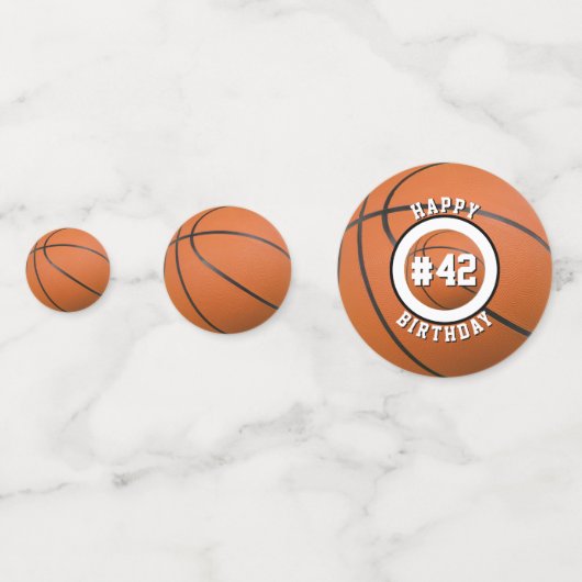 Team van Basketball Confetti (Achterkanten)