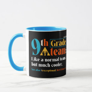 Team van de 9de graad als een normaal team maar ve mok
